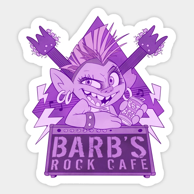 Barb's Rock Cafe Sticker by jzanderk